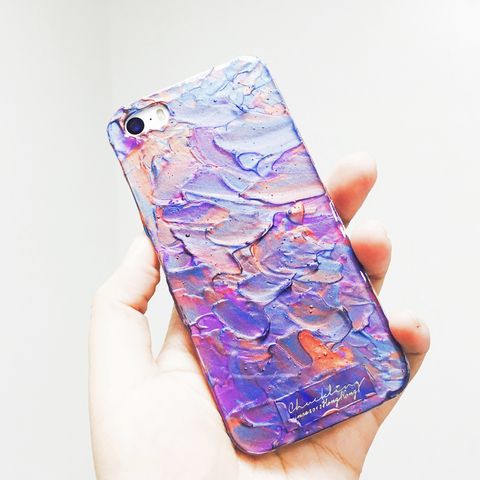 實驗品系列|一抹粉彩|手繪油畫風手機殼