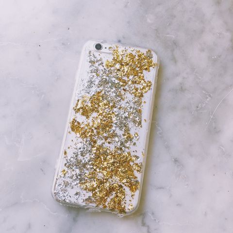 星塵 x 金箔系列|黃金箔 x 銀箔 Gold x Silver Foil|手繪油畫風手機殼