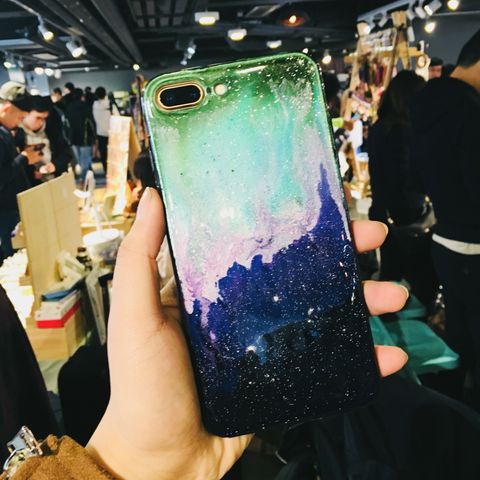 Hello Universe!系列|Aurora Night Sky|手繪油畫風手機殼