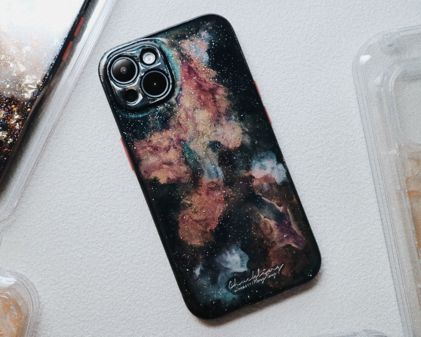 Hello Universe!系列|Galaxy Violet|手繪油畫風手機殼