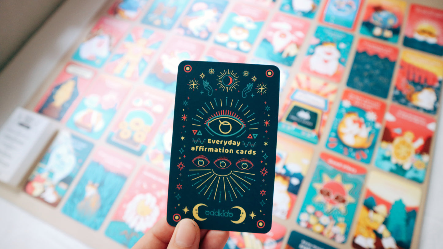 原創設計 Everyday Affirmation Cards (一盒38入) | Oddkido Studio
