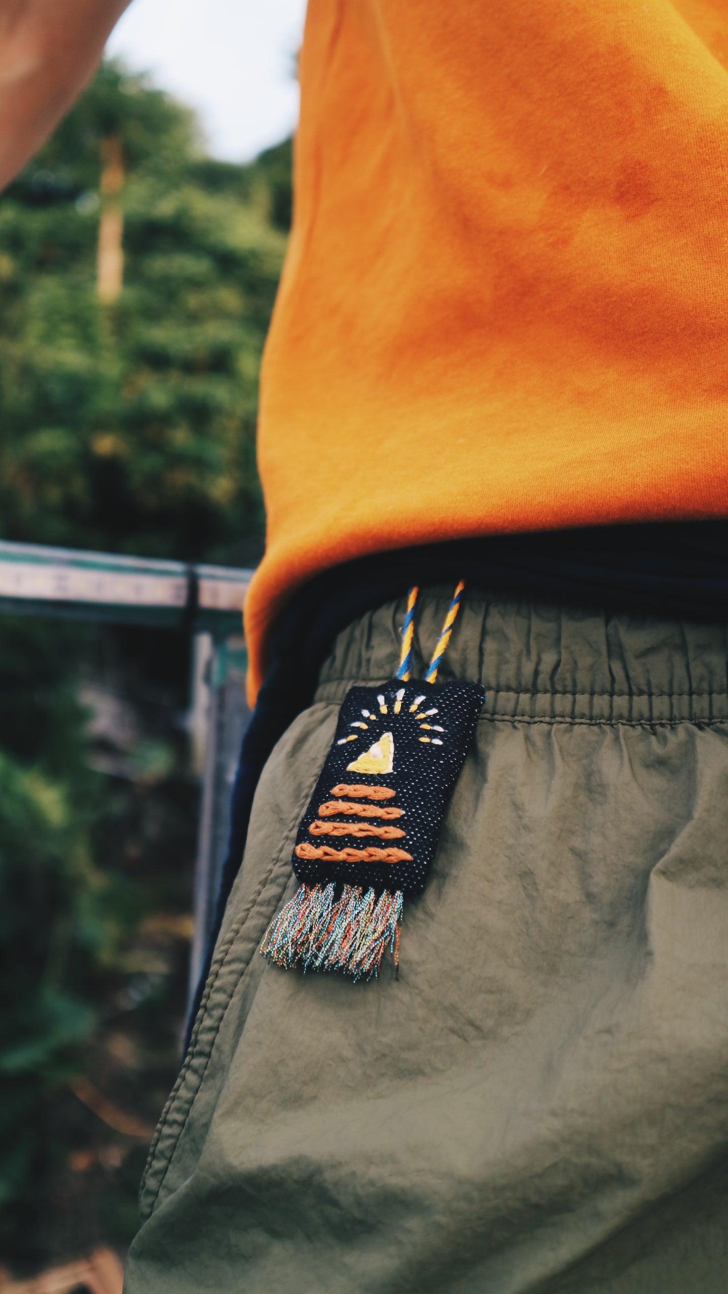 手工刺繡護身香包 Protection Amulet | 附聖木&晶石 | Oddkido Studio