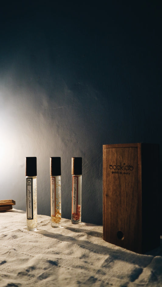手作滾珠香水油 Roll-on Perfume Oil (一組三入) | 財富 & 幸福 & 安撫 | Oddkido Studio